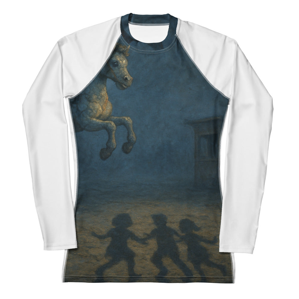 Moonlit Carousel Reverie - White