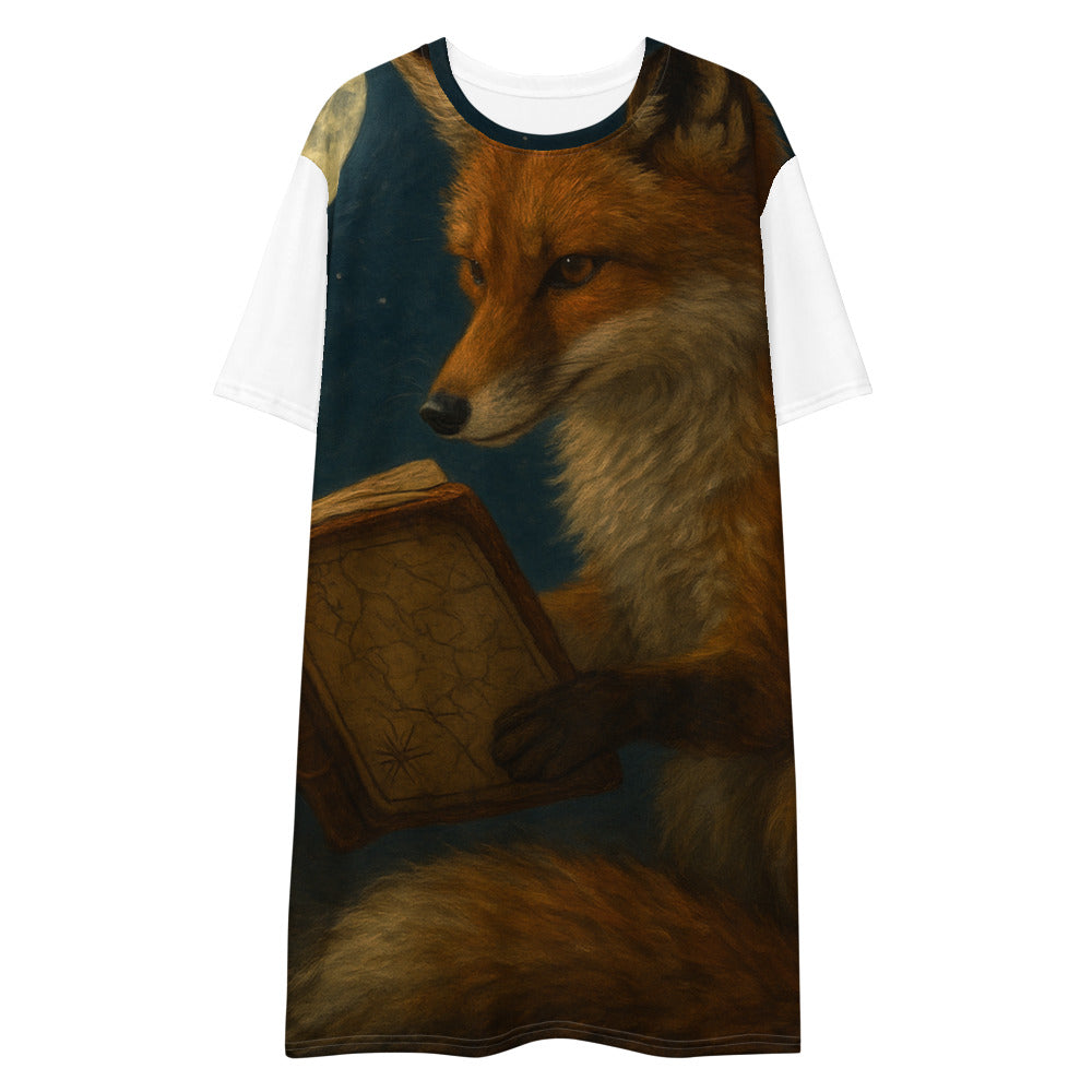 Moonlit Fox and Antique Map - View 1