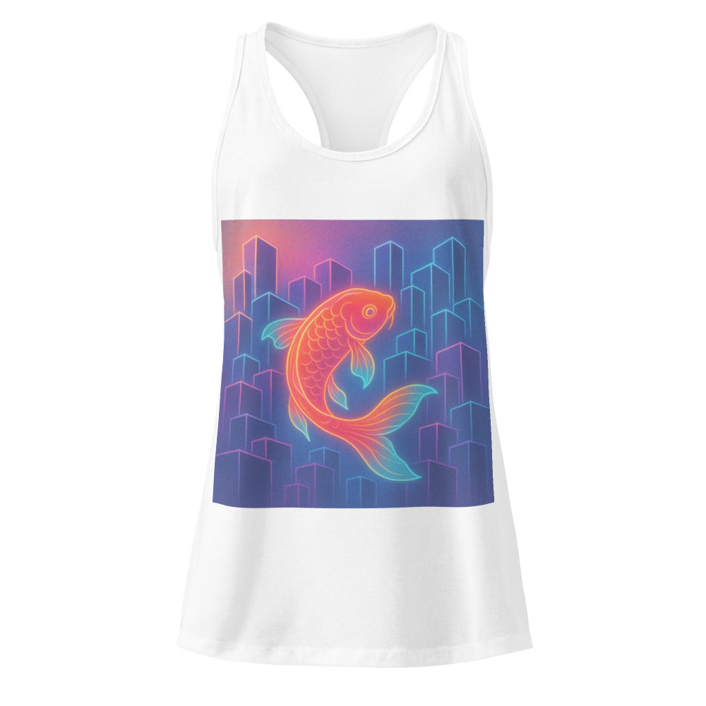 Neon Koi City Drift - White