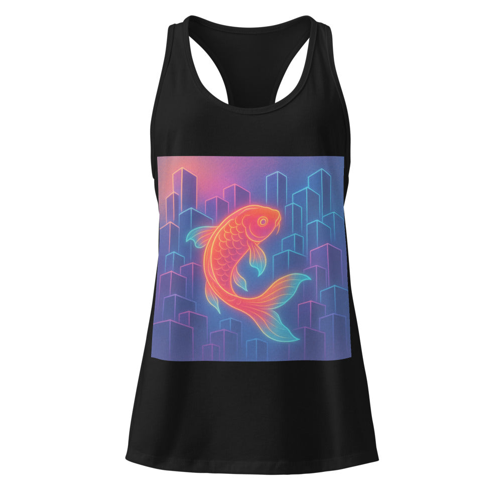 Neon Koi City Drift - Black