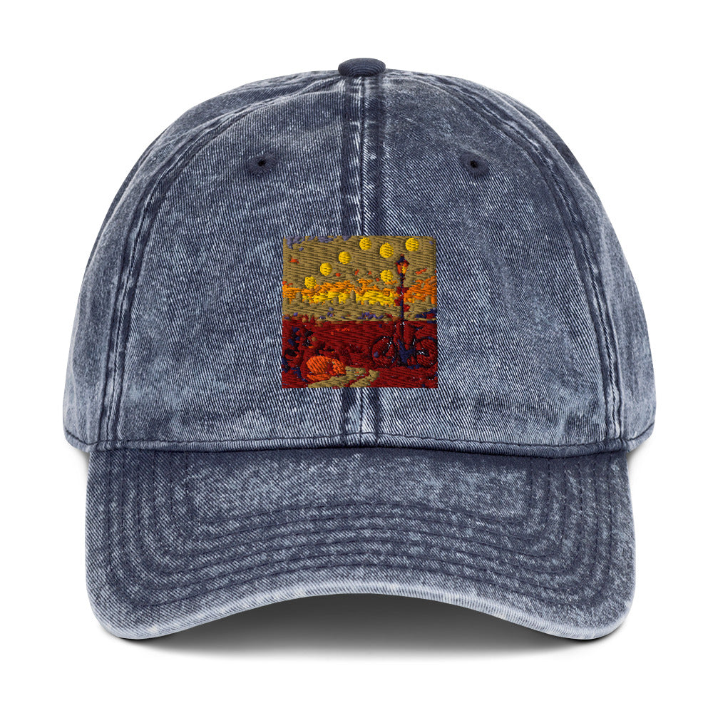 Moonlit Rooftop Reverie - Navy