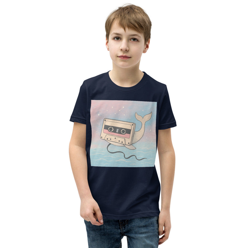Celestial Cassette Whale - Navy