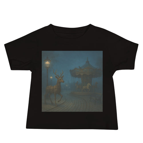 Clockwork Stag at Dusk - Black