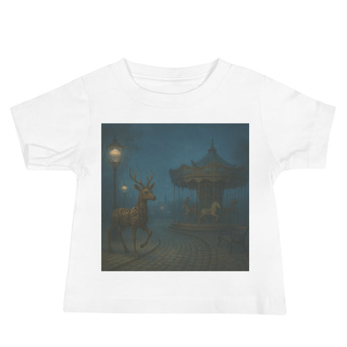 Clockwork Stag at Dusk - White