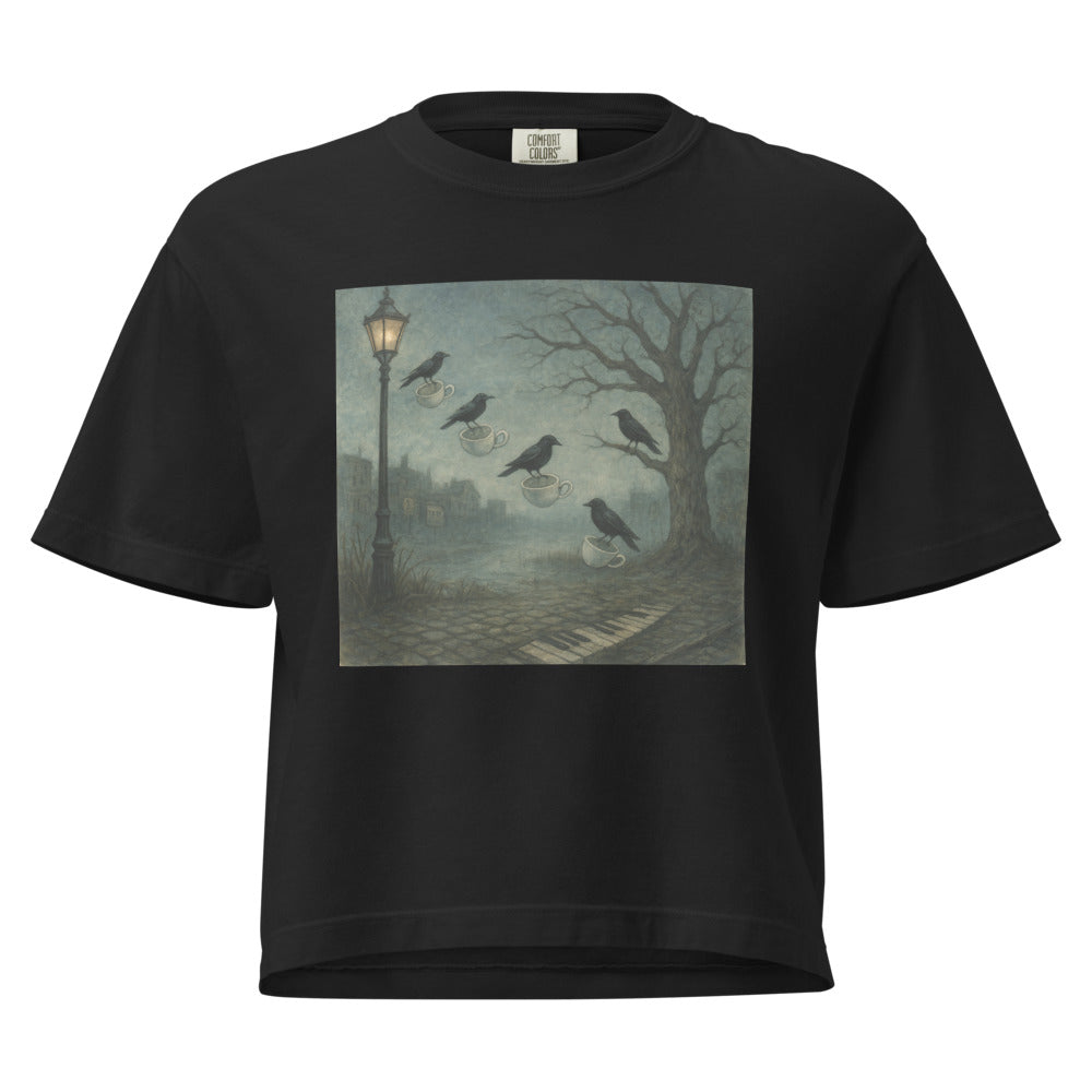 Teacup Crows at Dusk - Black