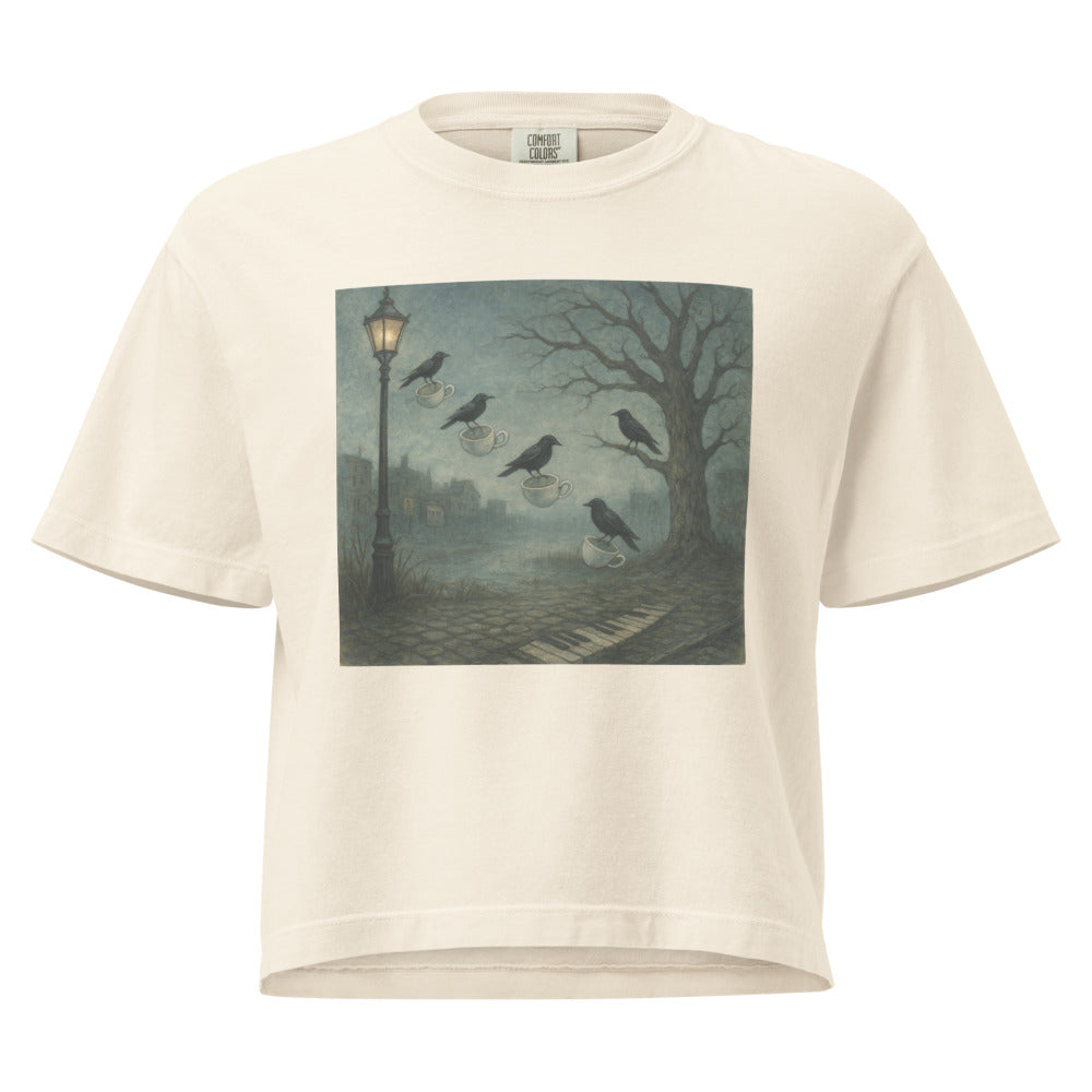 Teacup Crows at Dusk - Ivory