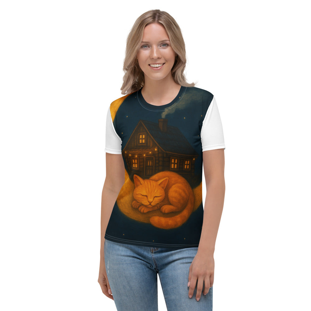 Moonlit Cottage Catnap - White