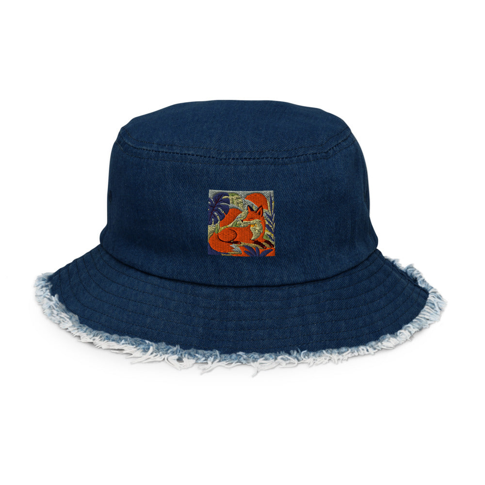 Sunlit Retro Fox Retreat - Classic Denim