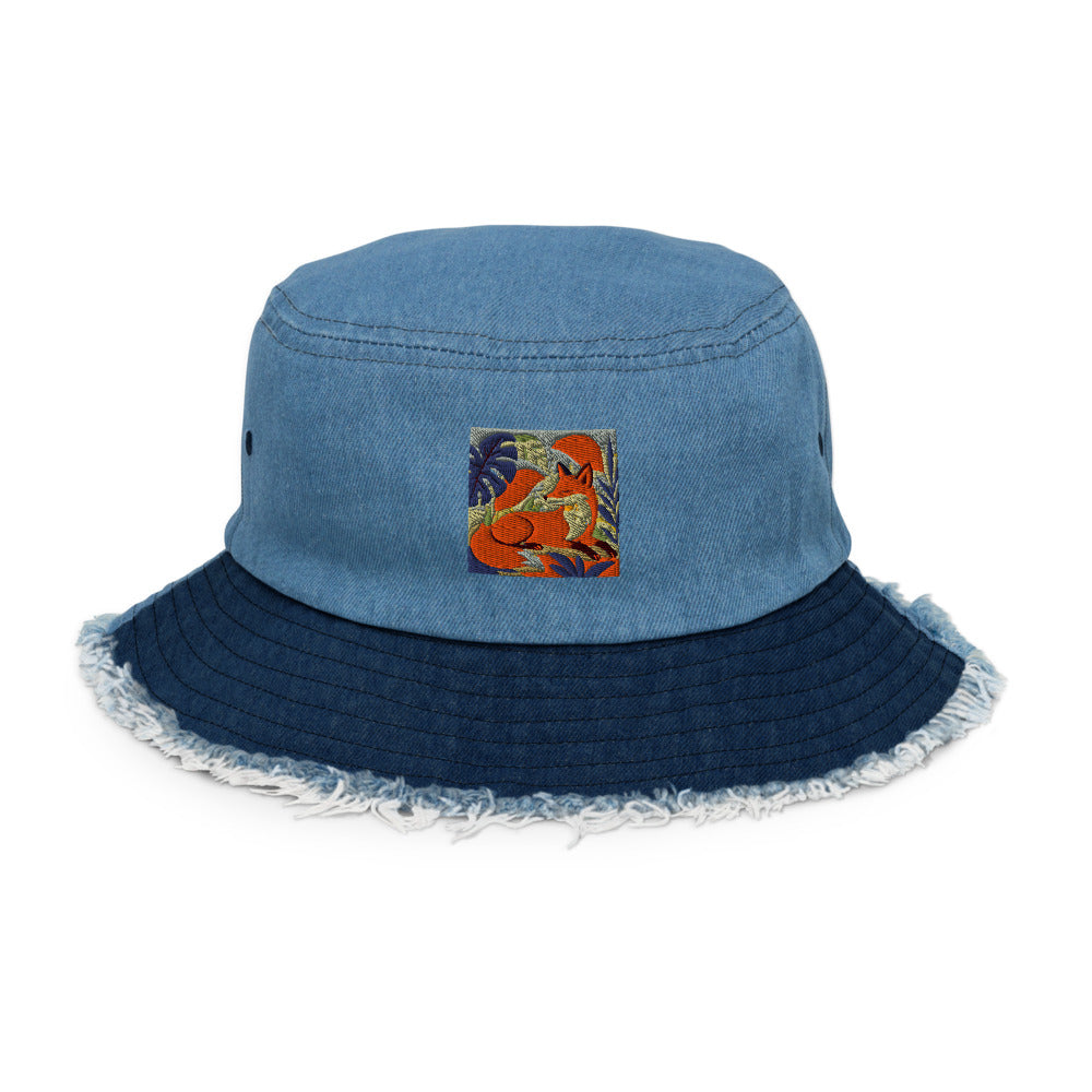 Sunlit Retro Fox Retreat - Classic / Light Denim