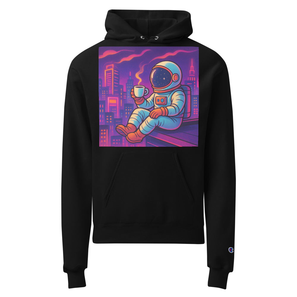 Neon Astronaut Coffee Break - Black