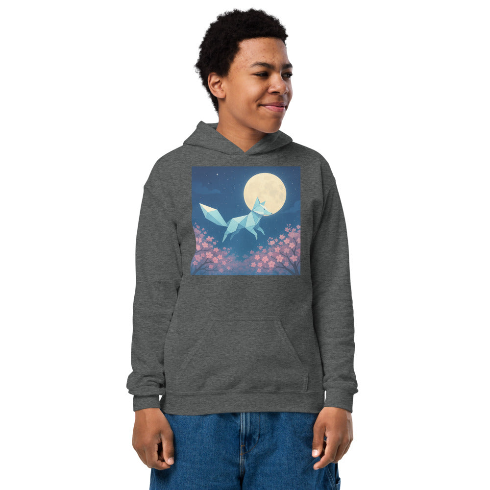 Moonlit Origami Fox - Dark Heather