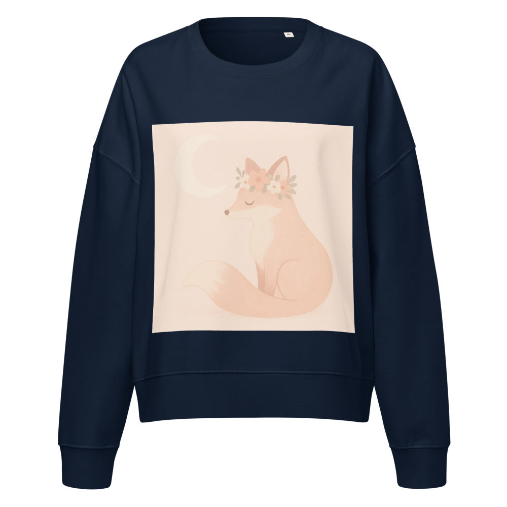 Moonlit Fox in Bloom - French Navy