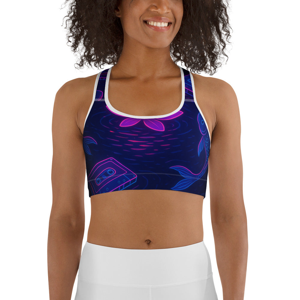 Neon Lotus Koi Dreams - View 1