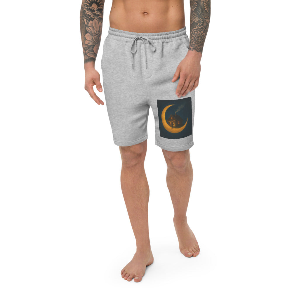 Moonlit Cabin with Lantern - Heather Grey
