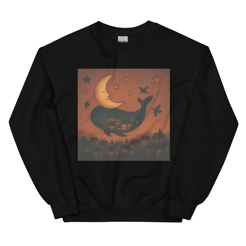 Moonlit Whale Village - Black