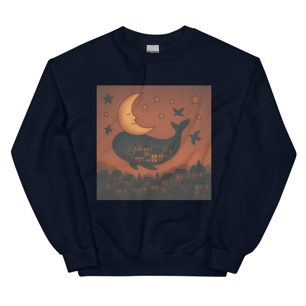 Moonlit Whale Village - Navy