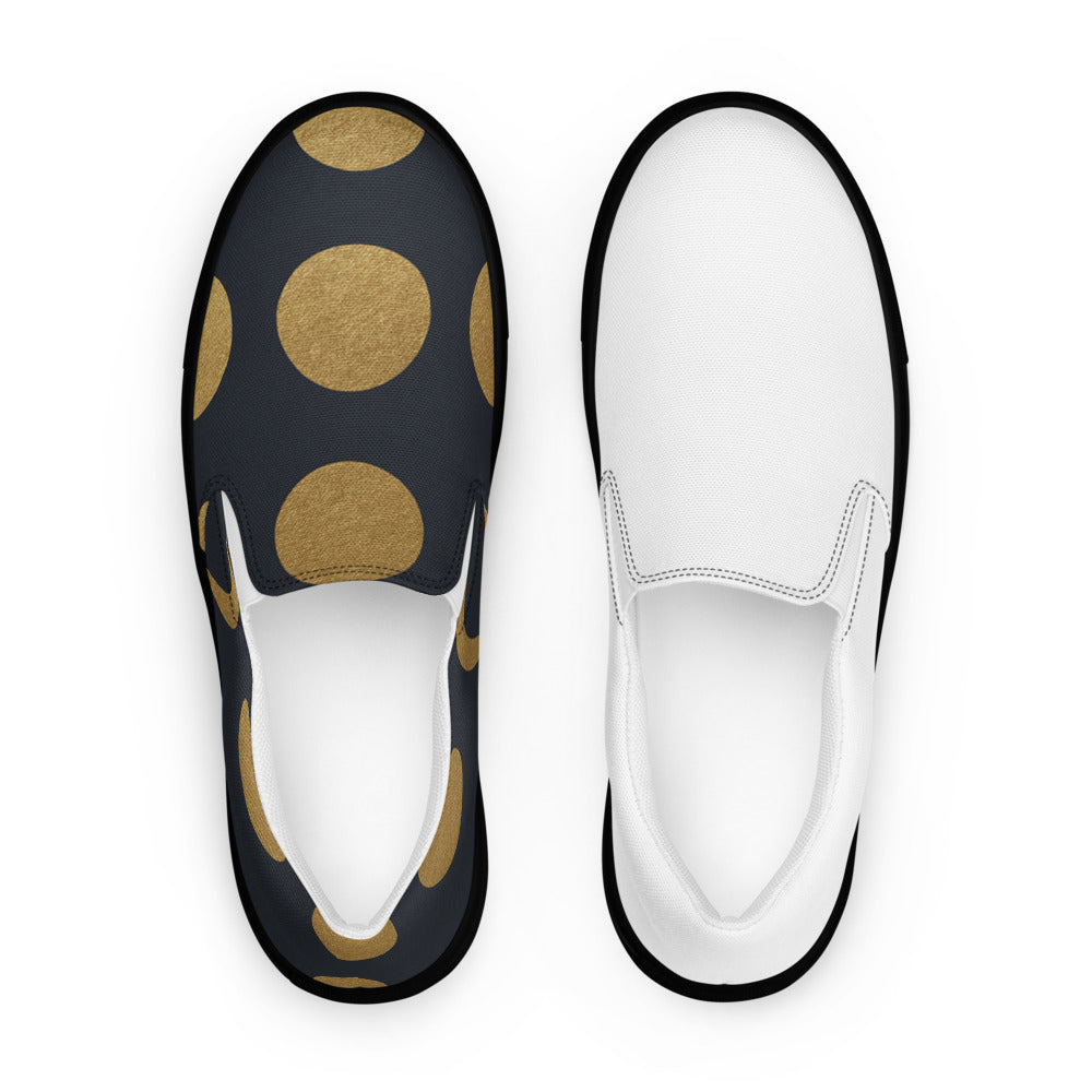 Gilded Lunar Grid - Black