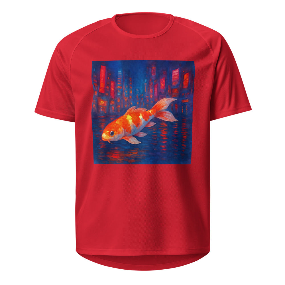 Radiant Neon Koi - Red