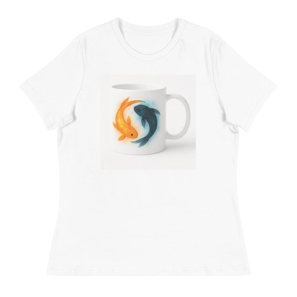 Golden Ember Koi Duo - White