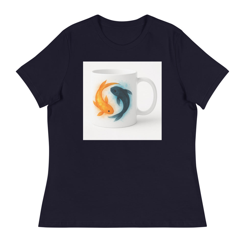 Golden Ember Koi Duo - Navy