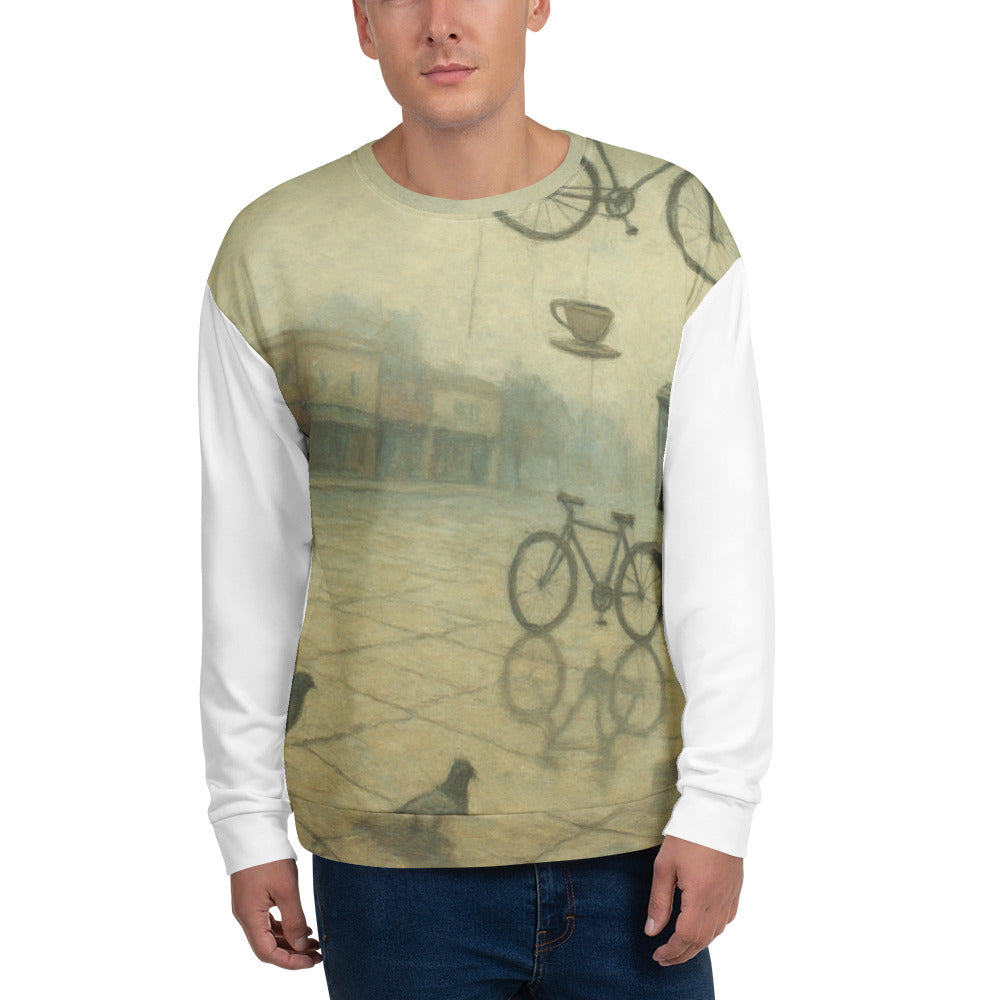 Suspended Reflections in the Plaza - White