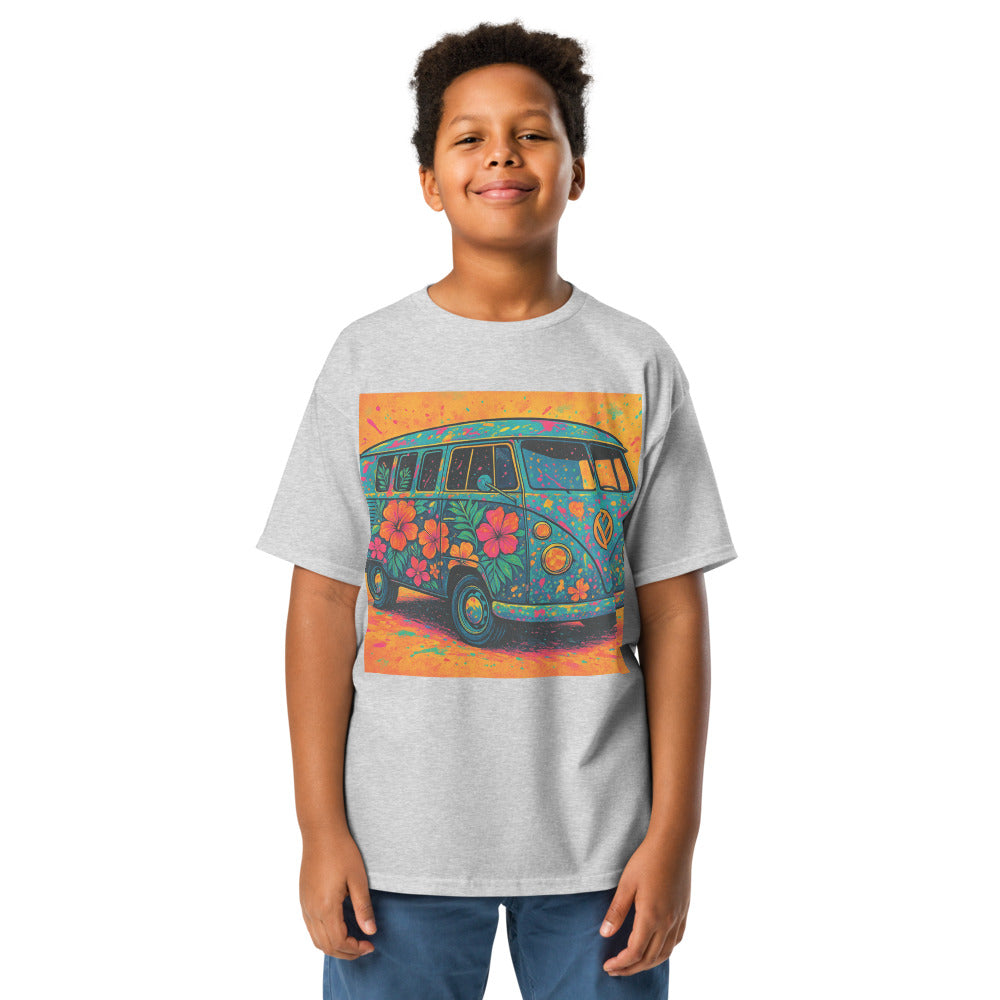 Psychedelic Hibiscus Surf Van - Sport Grey