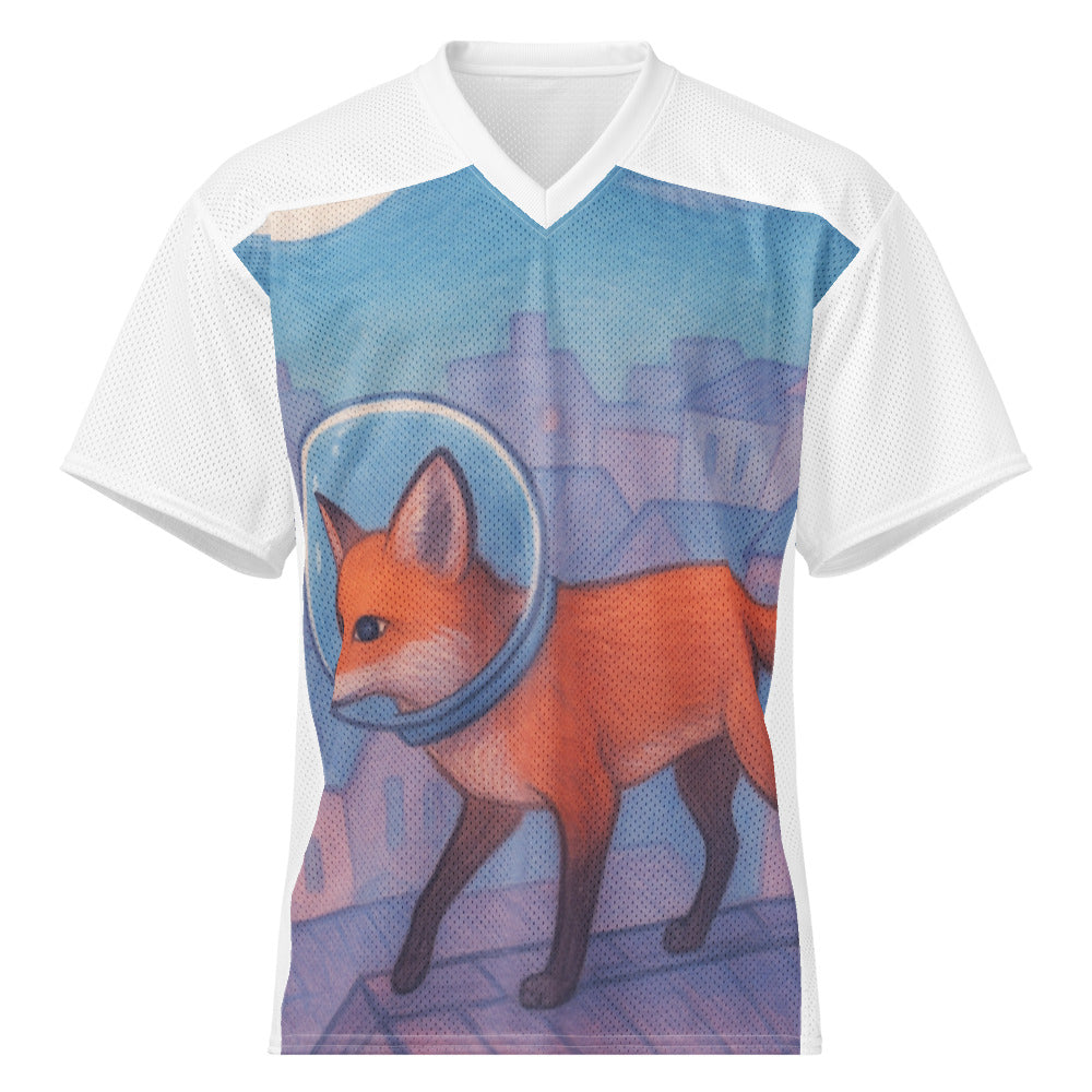 Moonlit Rooftop Fox - White