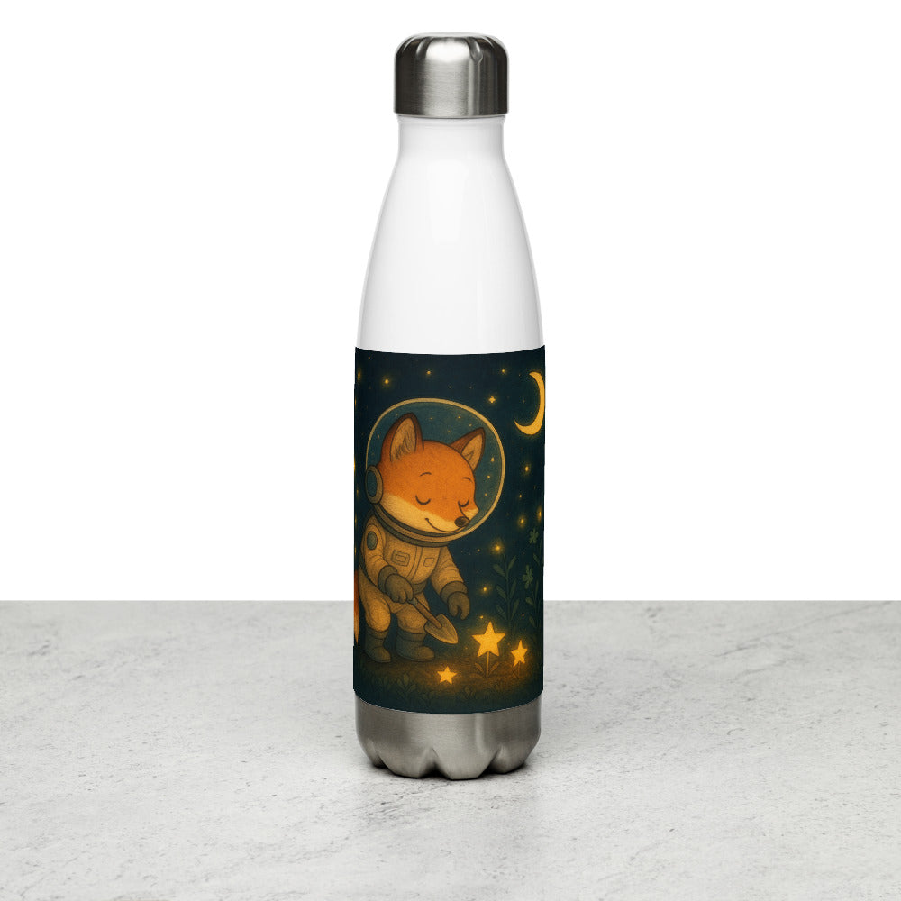 Moonlit Fox and Fireflies - View 1