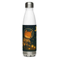 Moonlit Fox and Fireflies - White