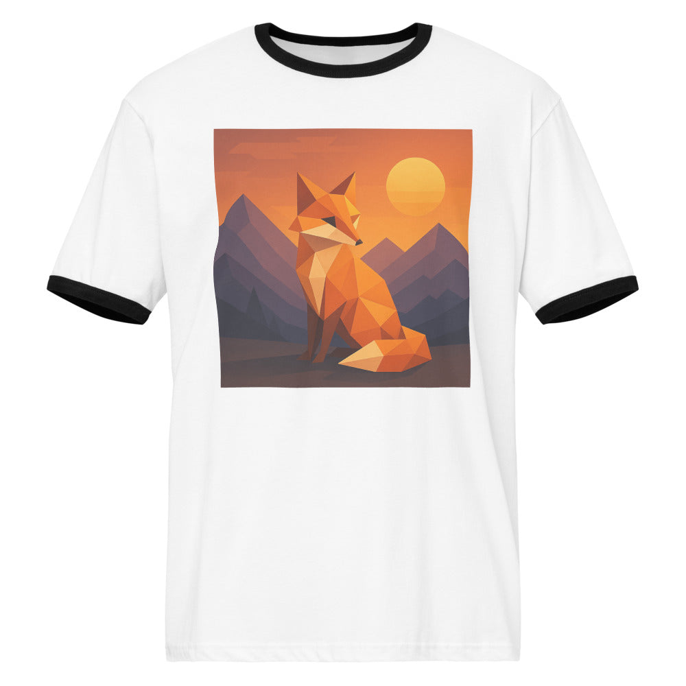 Origami Sunset Fox - White / Black