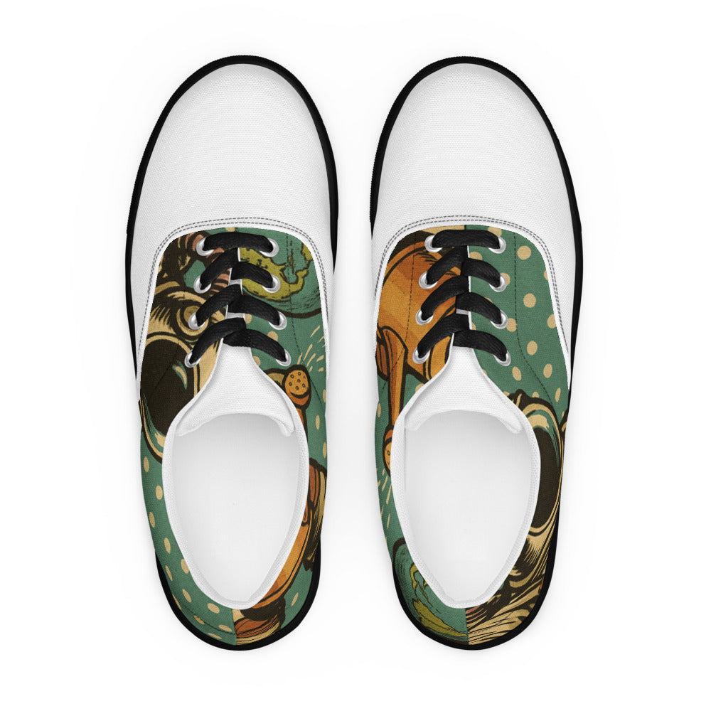 Retro Astronaut Watering Planet - Black