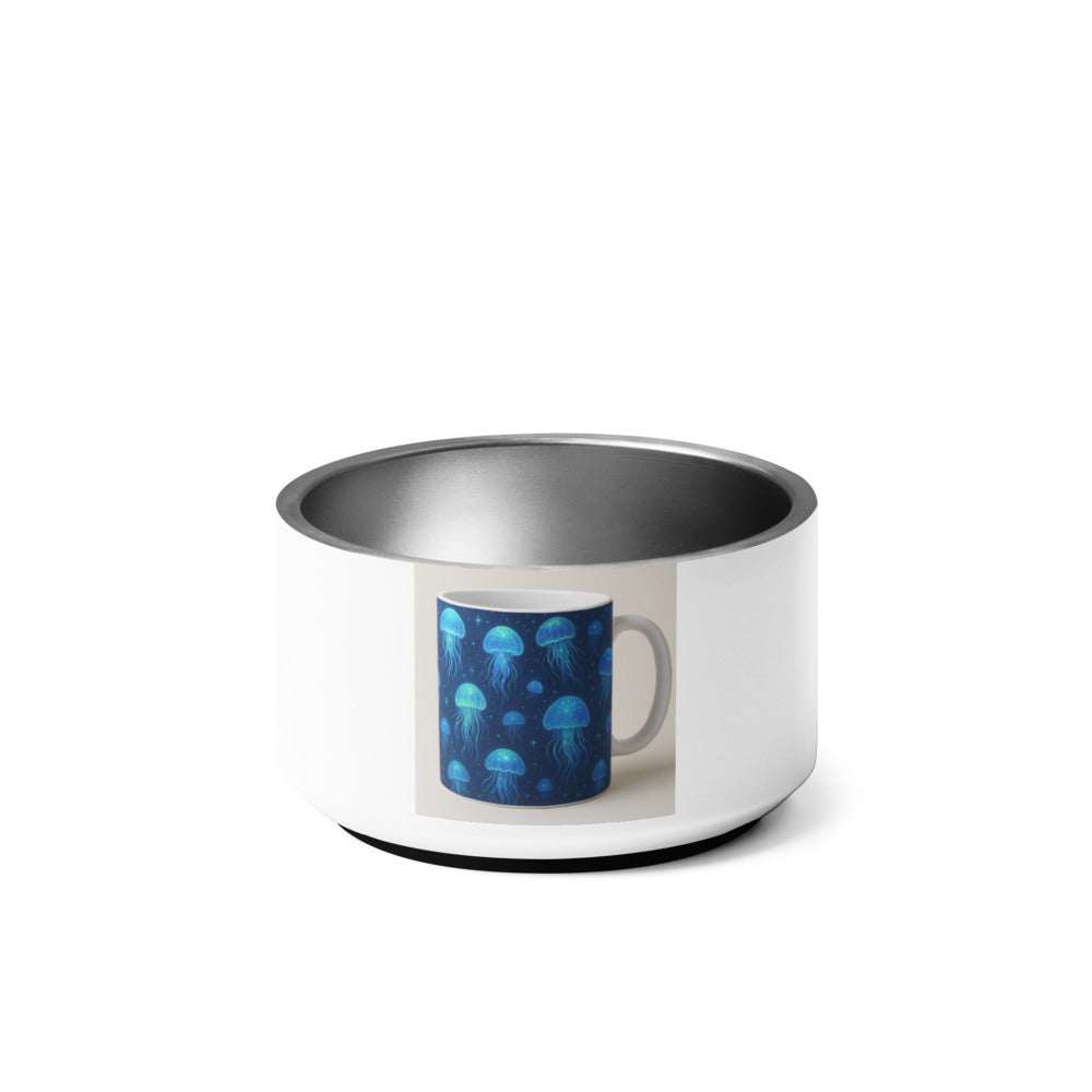 Midnight Glow Jellyfish Mug - White
