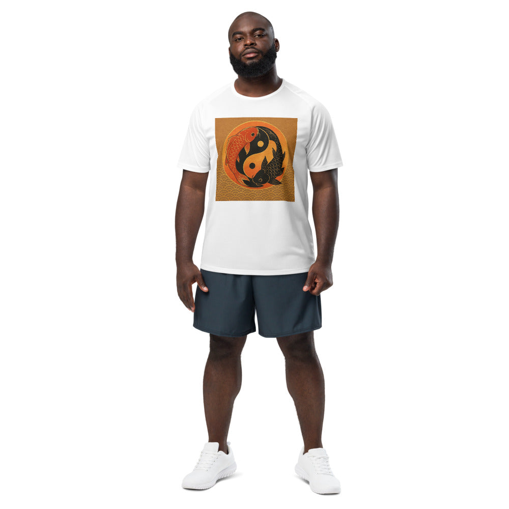 Golden Sunset Koi Embrace - View 1