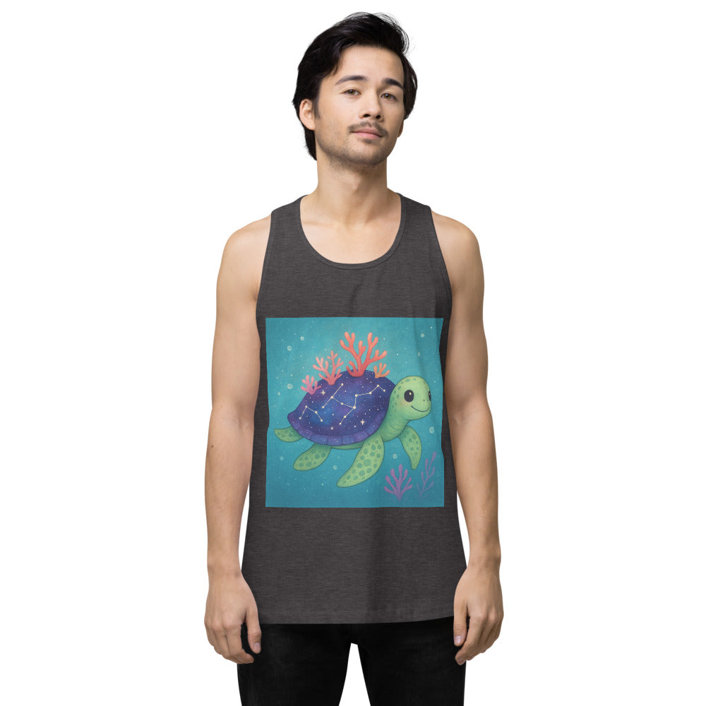 Celestial Coral Turtle - Charcoal Heather