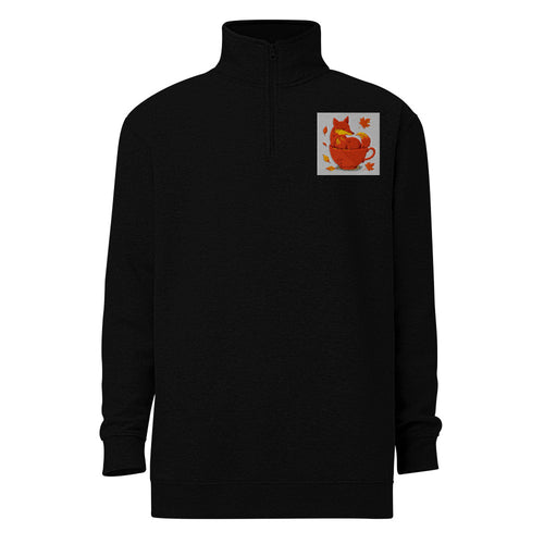 Cozy Autumn Teacup Fox - Black