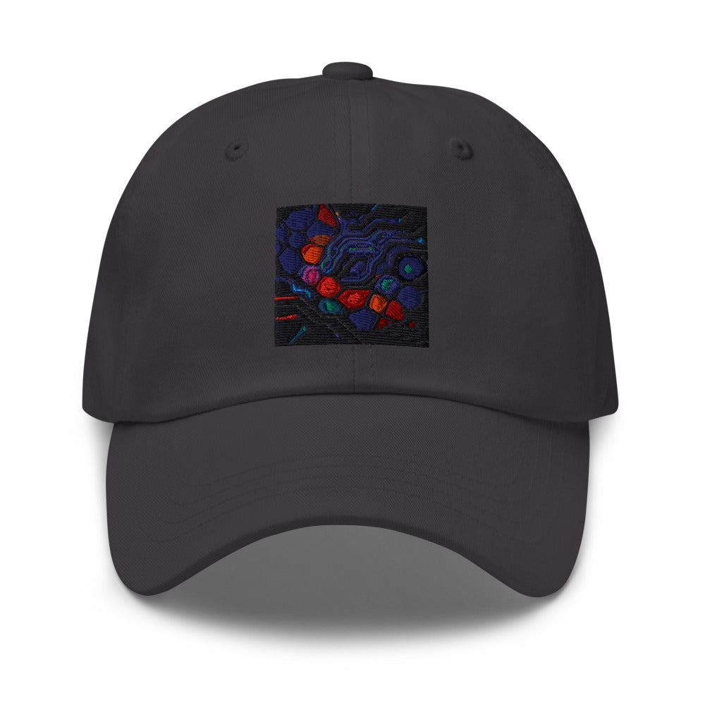 Neon Honeycomb Circuitry - Dark Grey