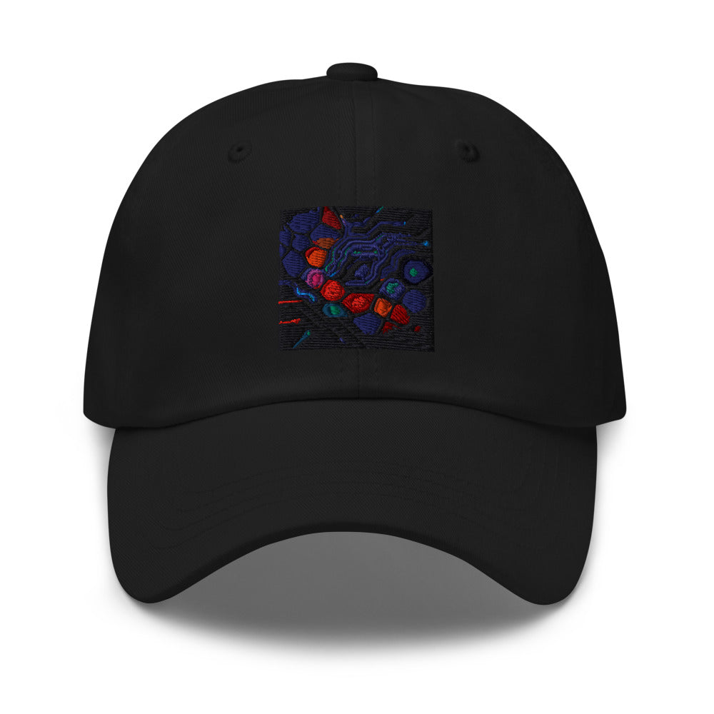 Neon Honeycomb Circuitry - Black