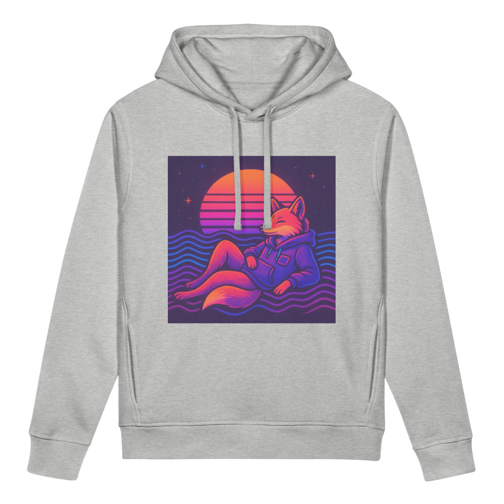 Neon Wave Fox Lounge - Heather Grey