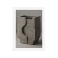Meditative Ash Slab Vase - White