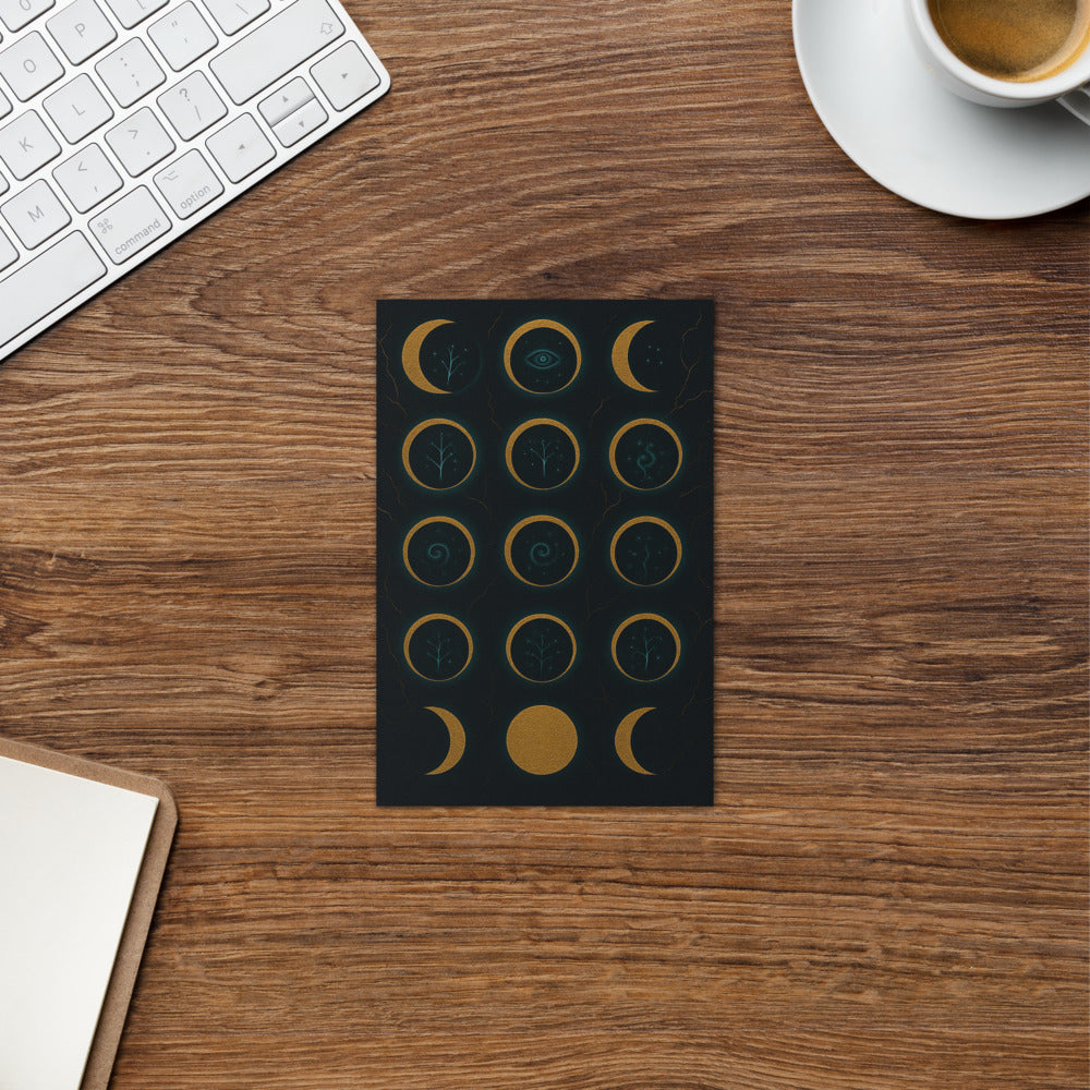 Teal Halo Lunar Oracle - View 2