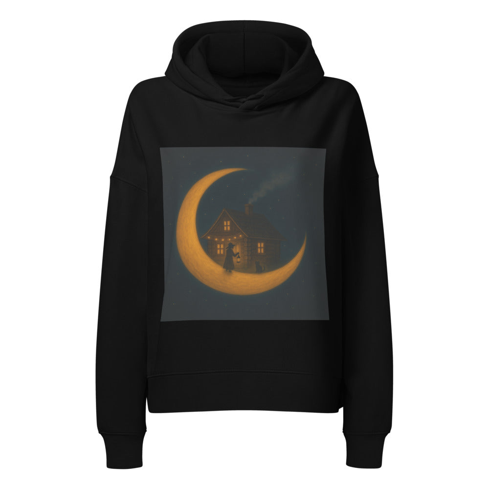 Moonlit Cottage and Porch Cat - Black