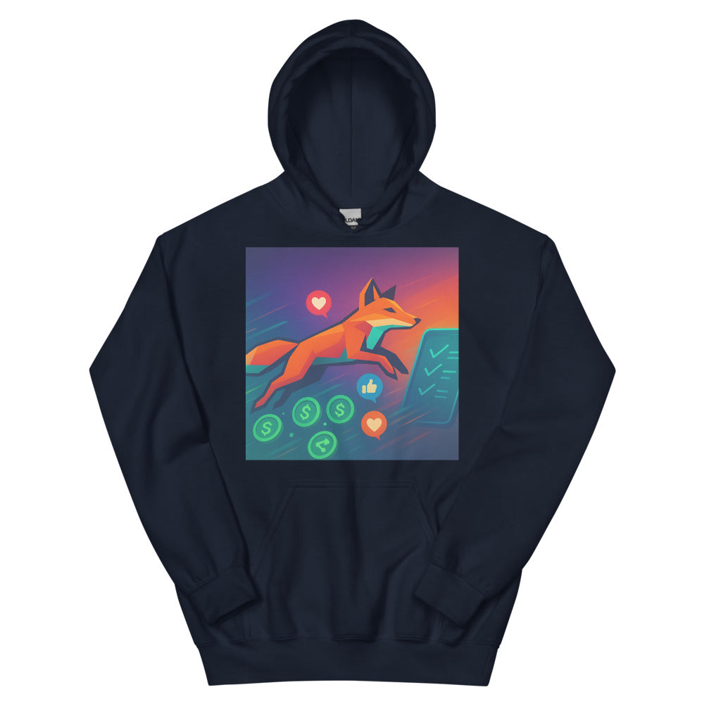 Neon Fox Token Trail - Navy