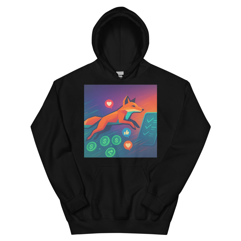 Neon Fox Token Trail - Black