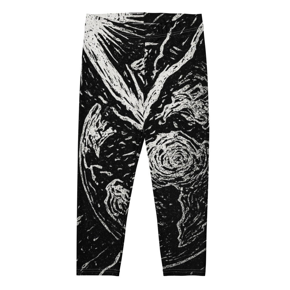 Solar Rift Linocut Print - White