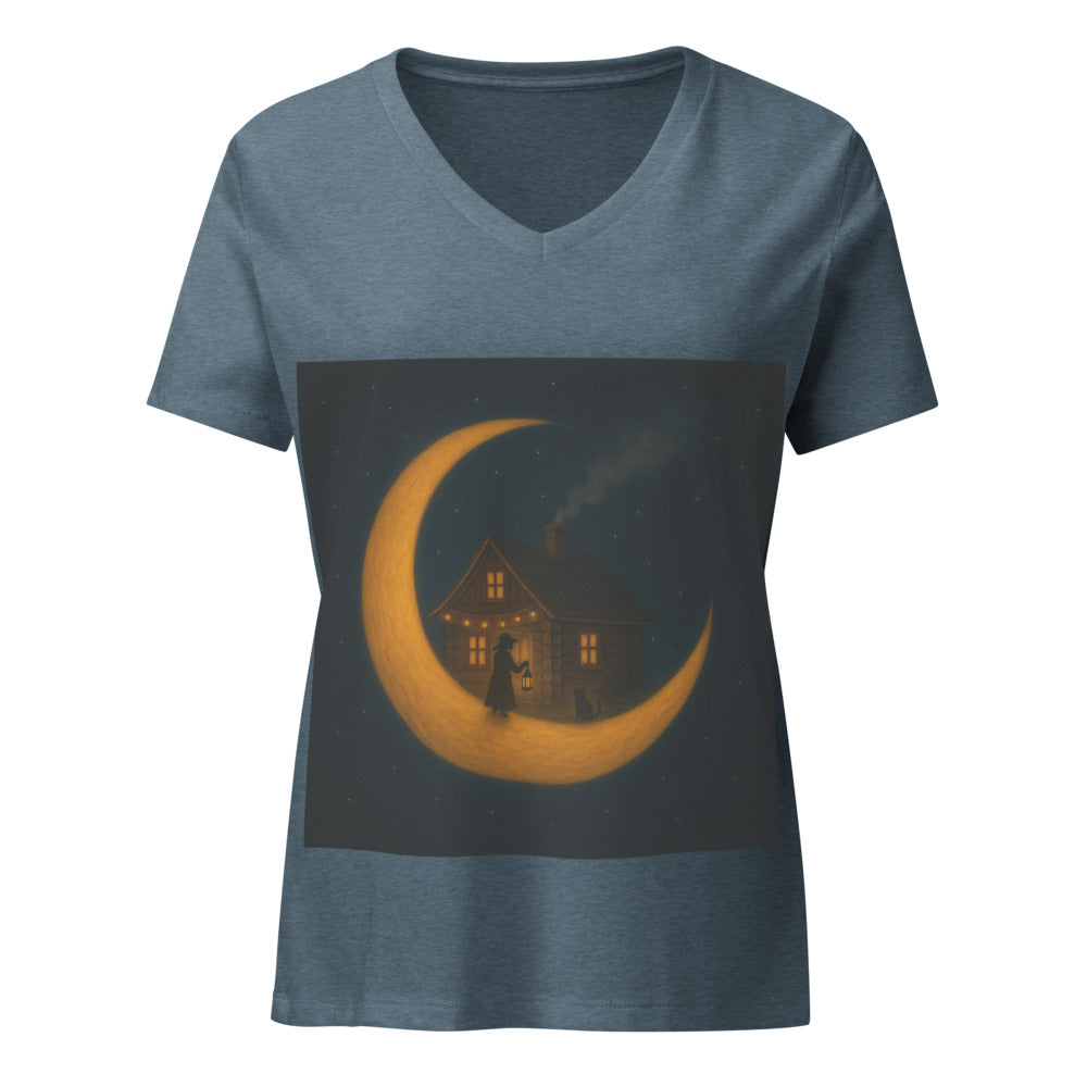Moonlit Cottage and Porch Cat - Heather Slate