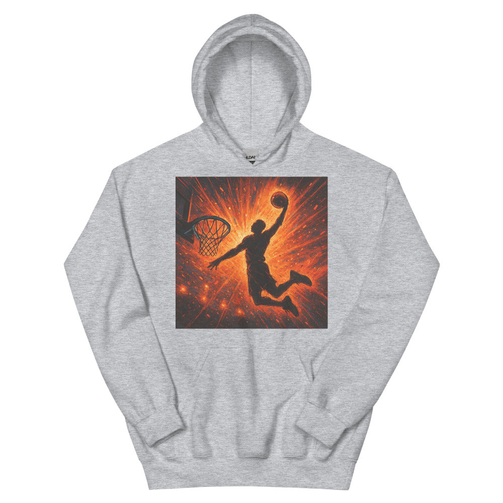 Buzzer Beater Blaze Art Print - Sport Grey