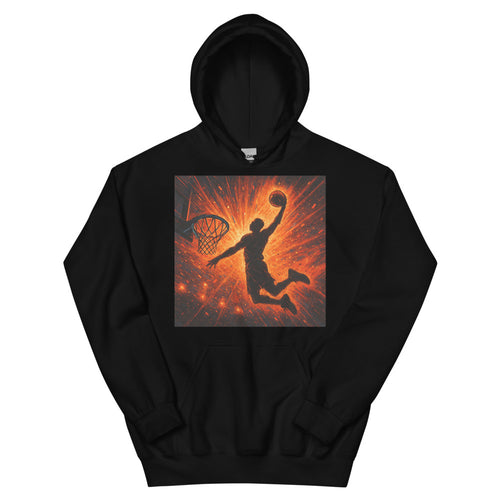 Buzzer Beater Blaze Art Print - Black