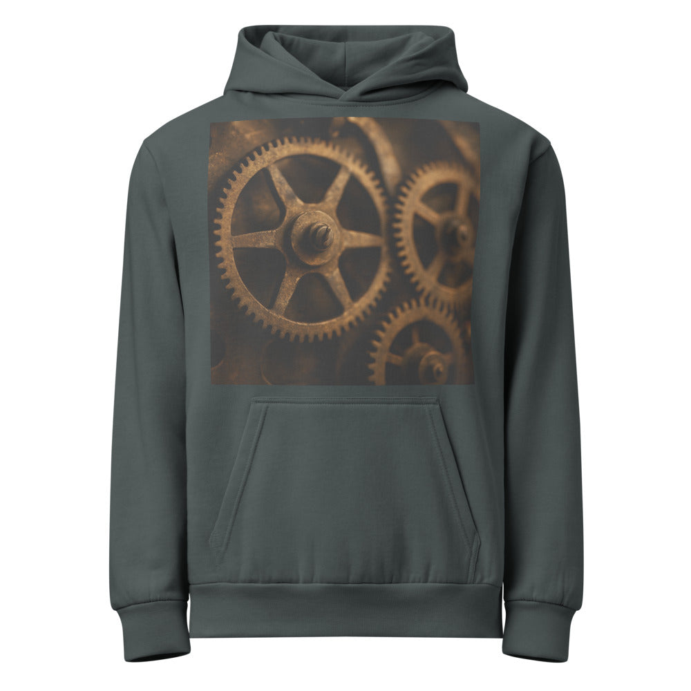 Timeworn Gears in Amber Light - Pigment Midnight Navy