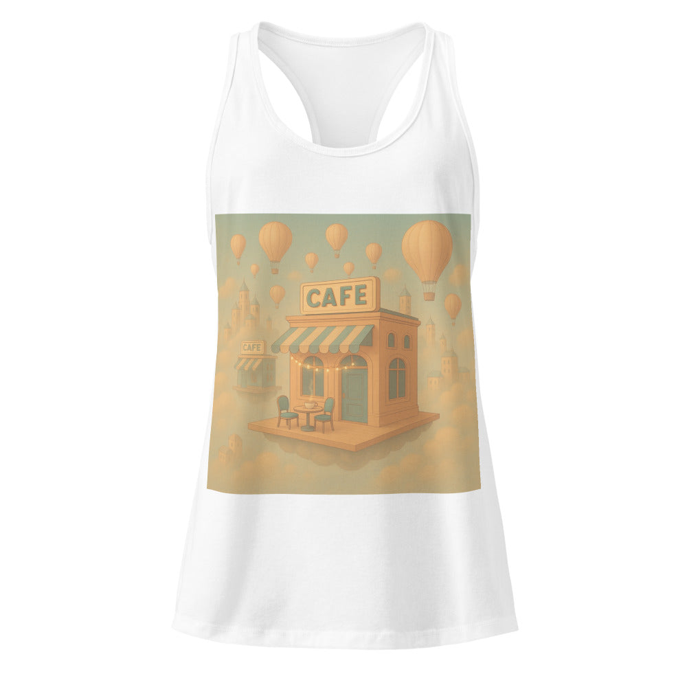 String-Lit Sky Café - White
