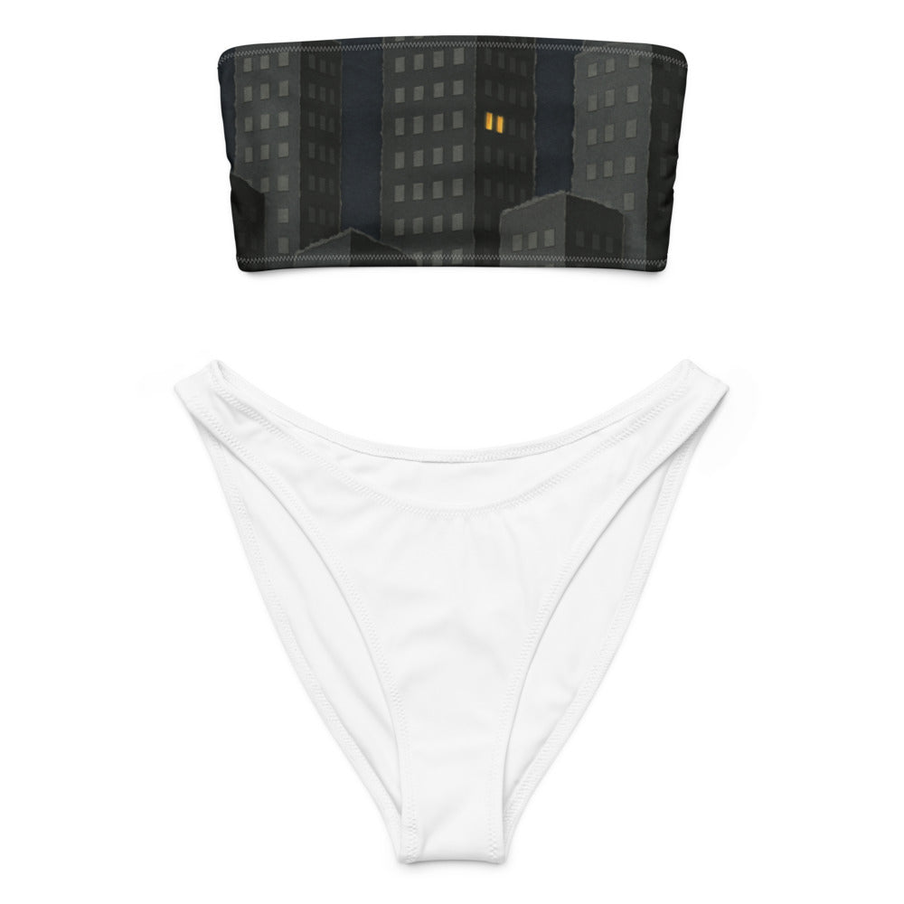 Lone Light in Paper City - White